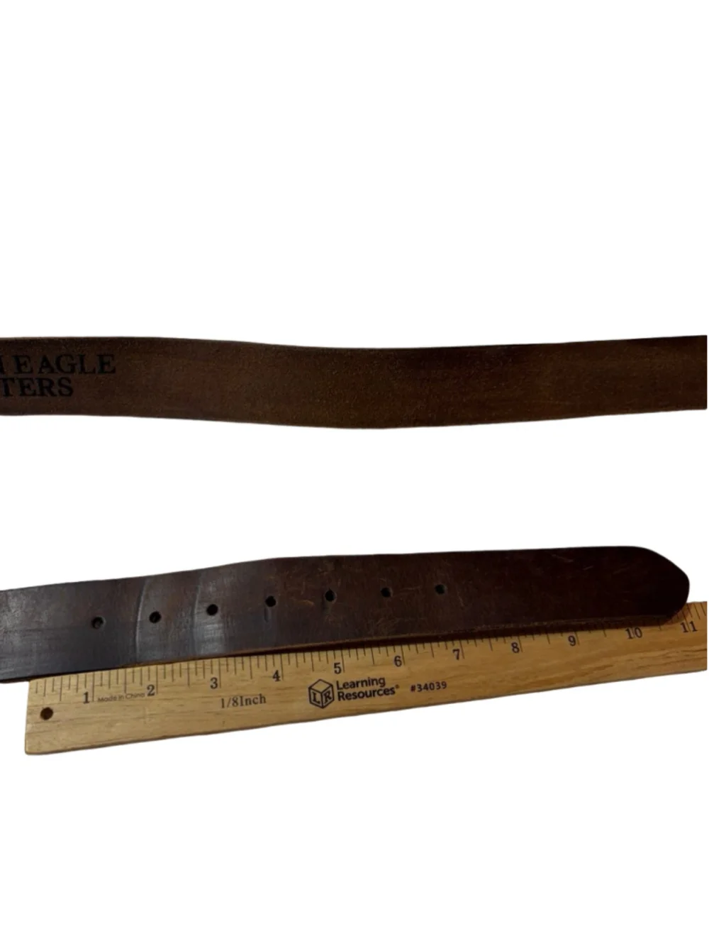 American Eagle Outfitters Brown Leather Belt Men’s Y2K Distressed